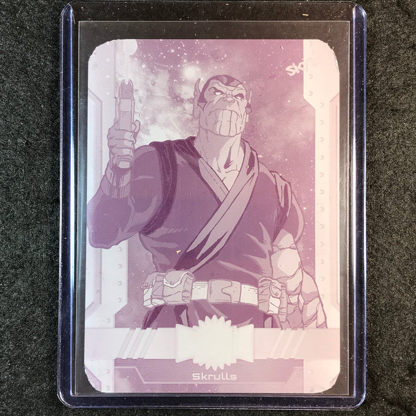 2024 Marvel Metal Universe Avengers SKRULLS Base Printing Plate Magenta 1/1 #9