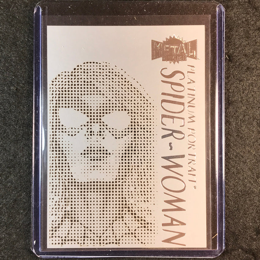 2024 Marvel Metal Universe Avengers SPIDER-WOMAN Platinum Portrait SSP #2