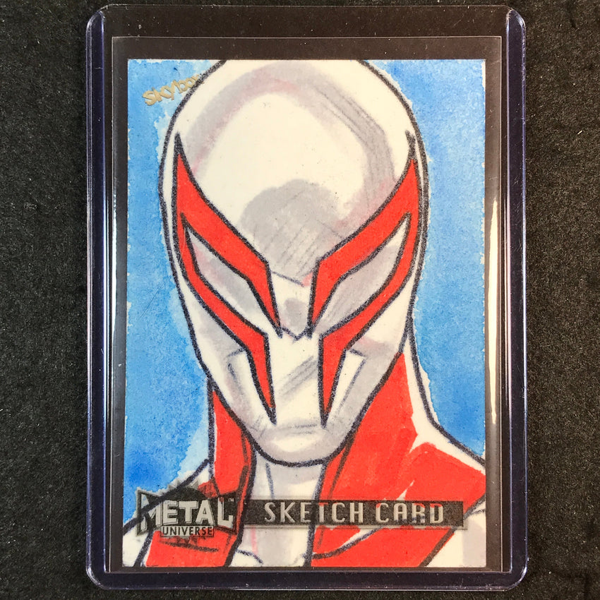 2024 Marvel Metal Universe Avengers SPIDER-MAN 2099 Sketch 1/1 JEFFREY BENITEZ