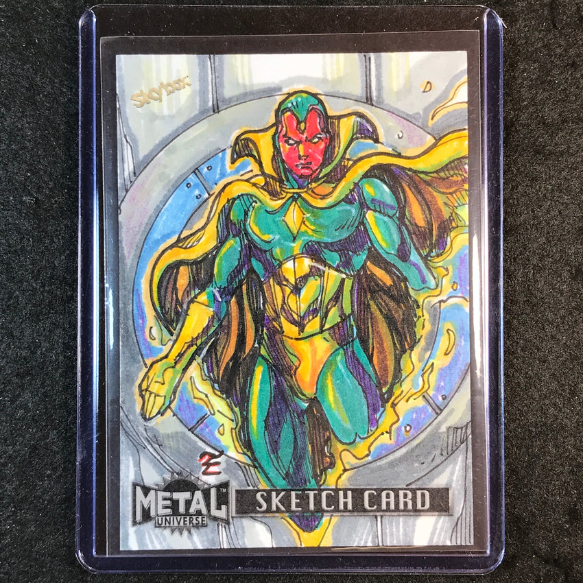 2024 Marvel Metal Universe Avengers VISION Sketch 1/1 EMMSHIN
