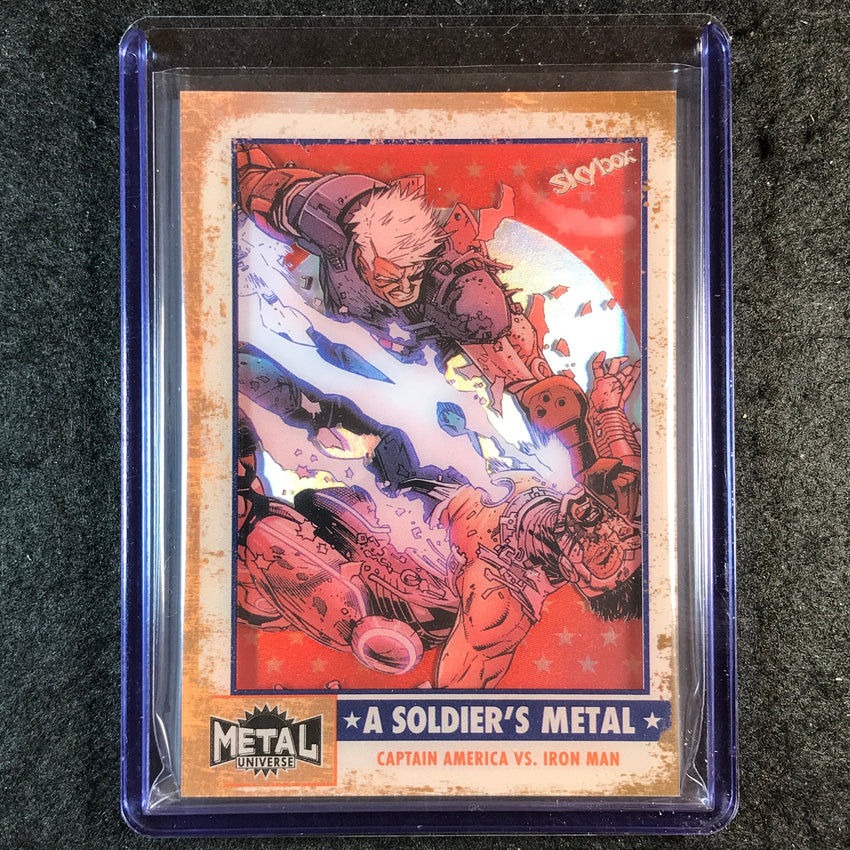 2024 Marvel Metal Universe Avengers IRON MAN A Soldier's Metal #24