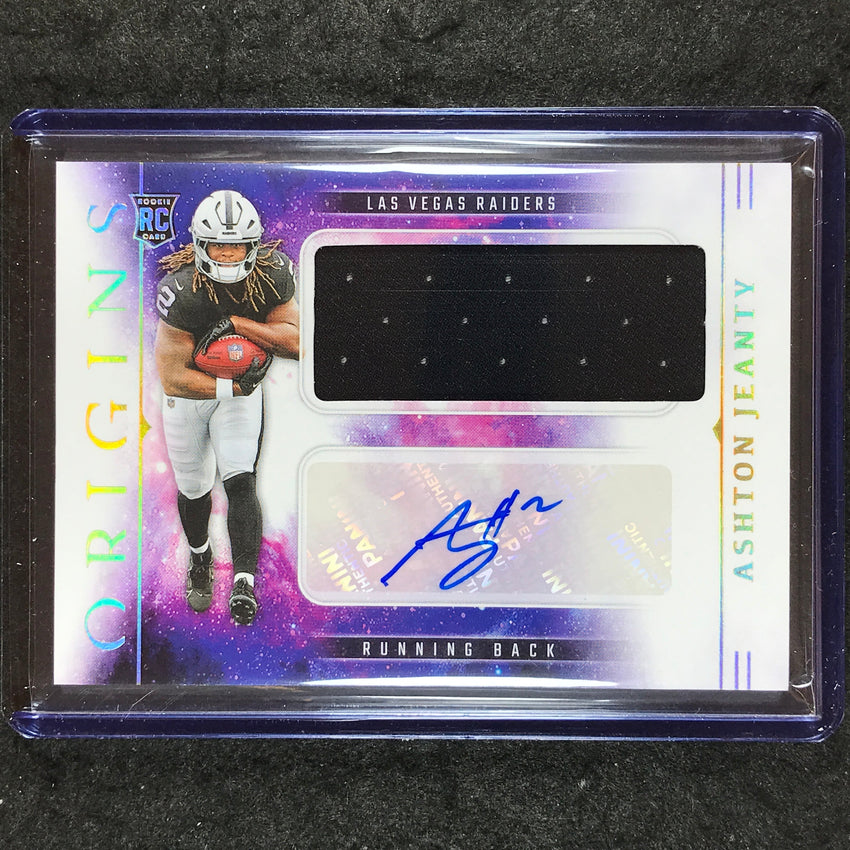 2025 Origins Football ASHTON JEANTY Rookie Jumbo Jersey Auto Base #AJY