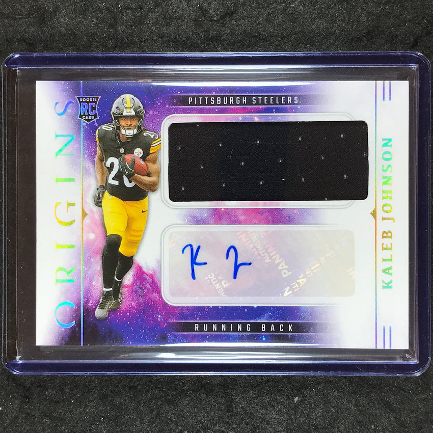 2025 Origins Football KALEB JOHNSON Rookie Jumbo Jersey Auto Base #KJN