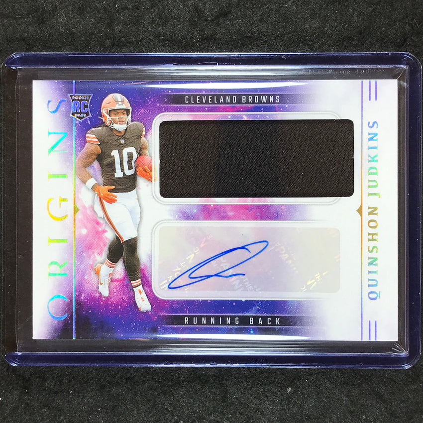 2025 Origins Football QUINSHON JUDKINS Rookie Jumbo Jersey Auto Base #QJS