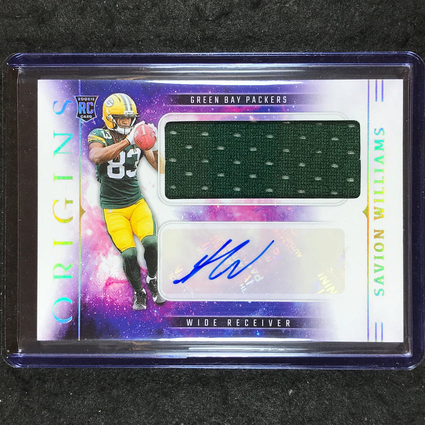 2025 Origins Football SAVION WILLIAMS Rookie Jumbo Jersey Auto Base #SWS