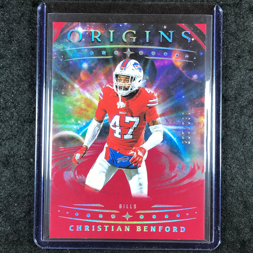 2025 Origins Football CHRISTIAN BENFORD Base Red 82/225 #60