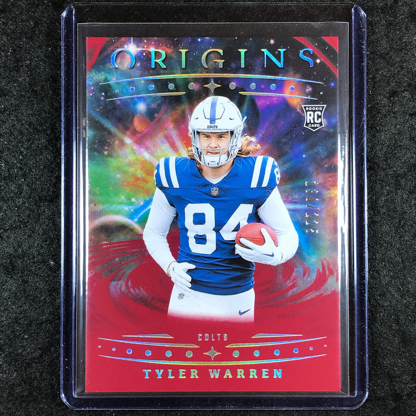 2025 Origins Football TYLER WARREN Rookie Base Red 130/225 #135
