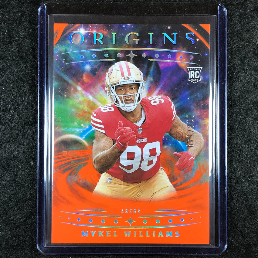 2025 Origins Football MYKEL WILLIAMS Rookie Base Orange 18/149 #136