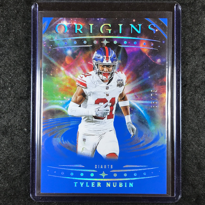 2025 Origins Football TYLER NUBIN Base Blue 61/99 #28