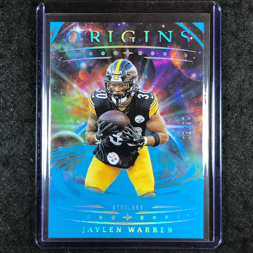 2025 Origins Football JAYLEN WARREN Base Turquoise 26/50 #98