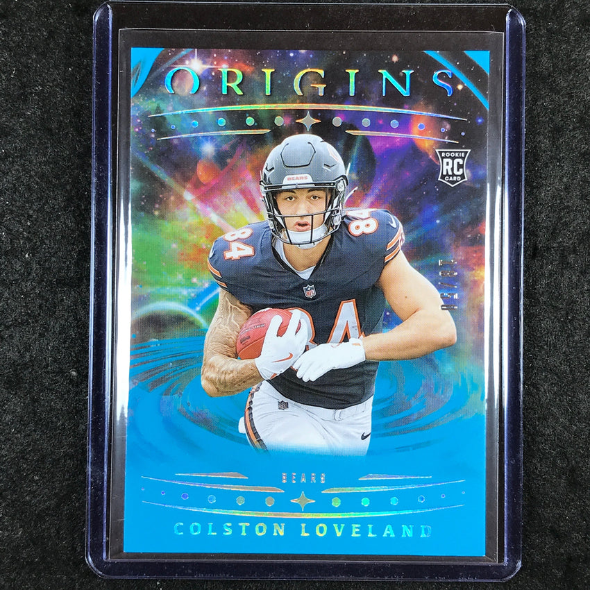 2025 Origins Football COLSTON LOVELAND Rookie Base Turquoise 18/50 #137
