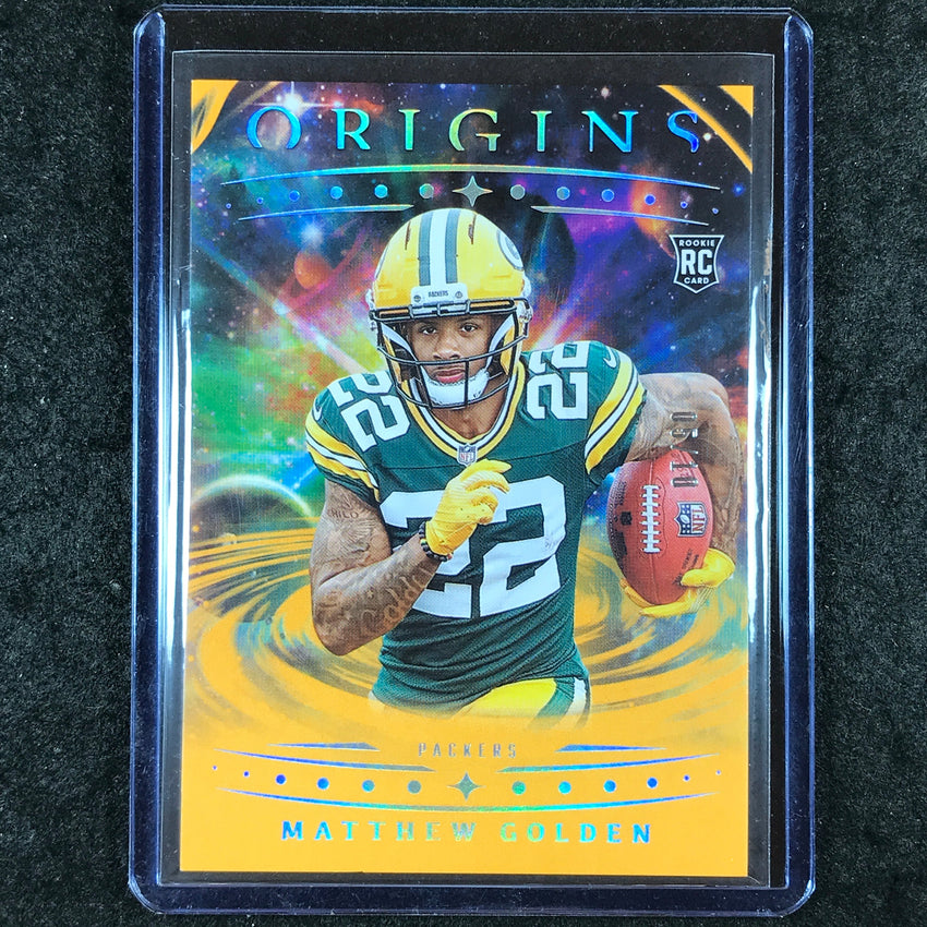 2025 Origins Football MATTHEW GOLDEN Rookie Base Gold 5/10 #101