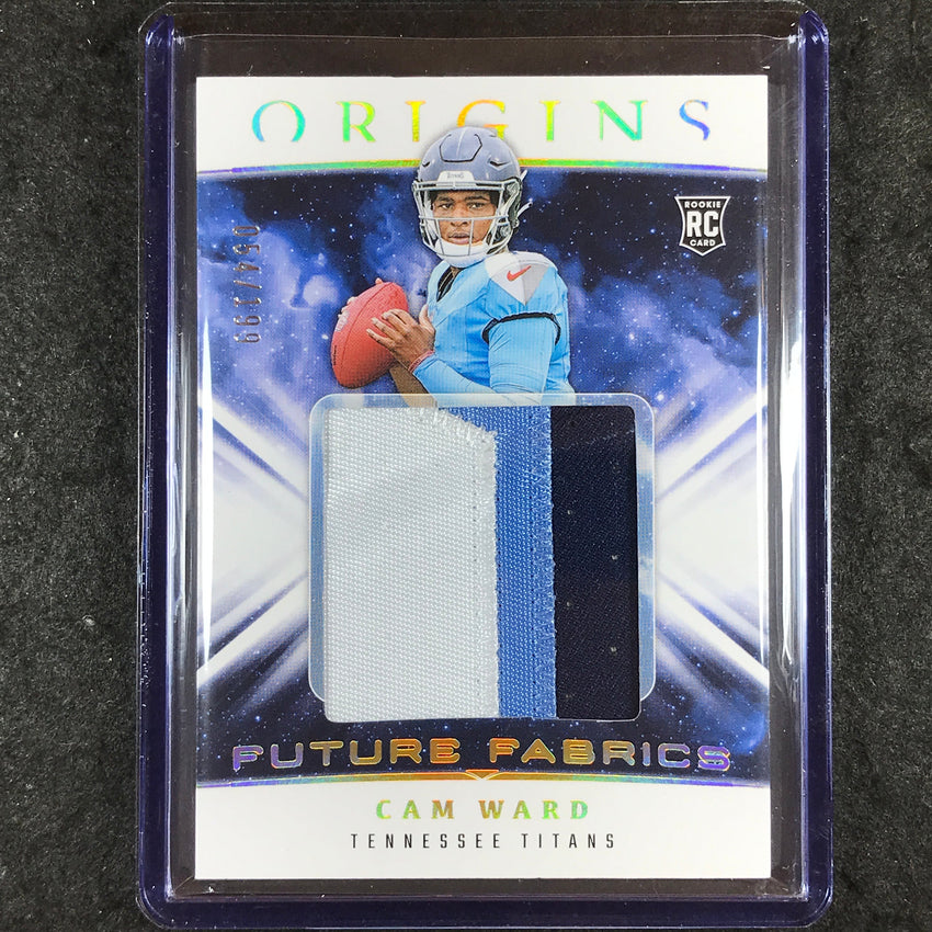 2025 Origins Football CAM WARD Future Fabrics Rookie Patch Relic 54/199