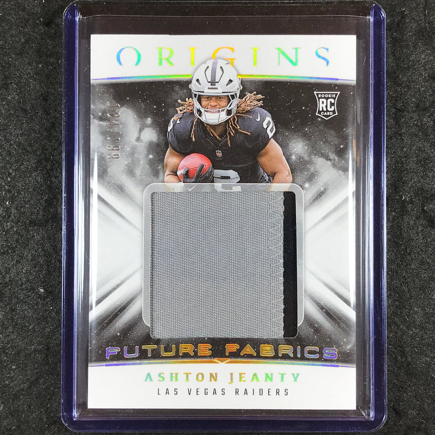 2025 Origins Football ASHTON JEANTY Future Fabrics Rookie Patch Relic 184/199