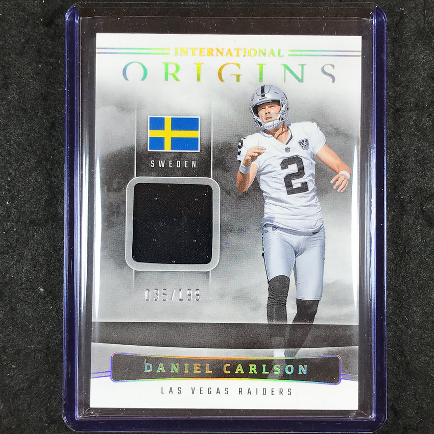 2025 Origins Football DANIEL CARSON International Origins Jersey Relic 35/199