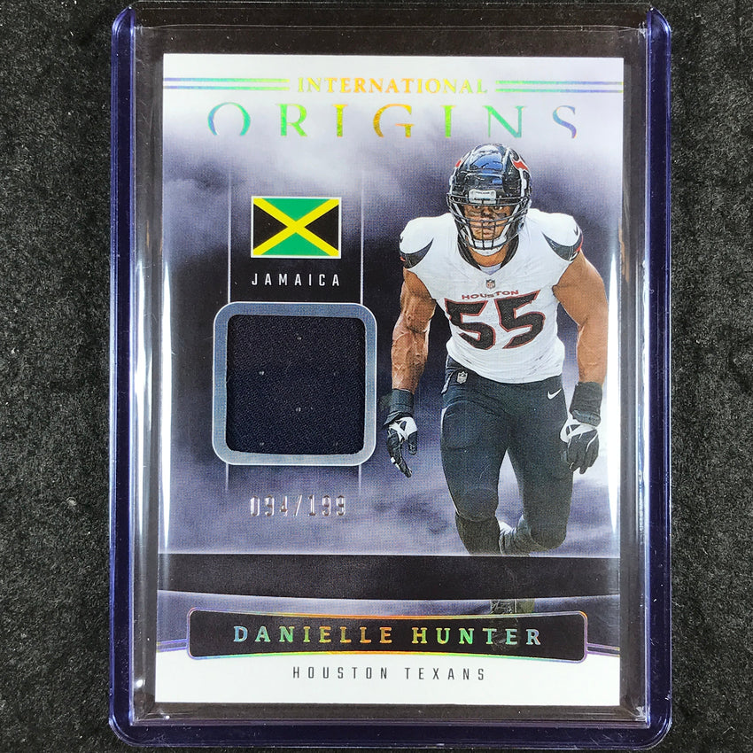 2025 Origins Football DANIELLE HUNTER International Origins Jersey Relic 94/199