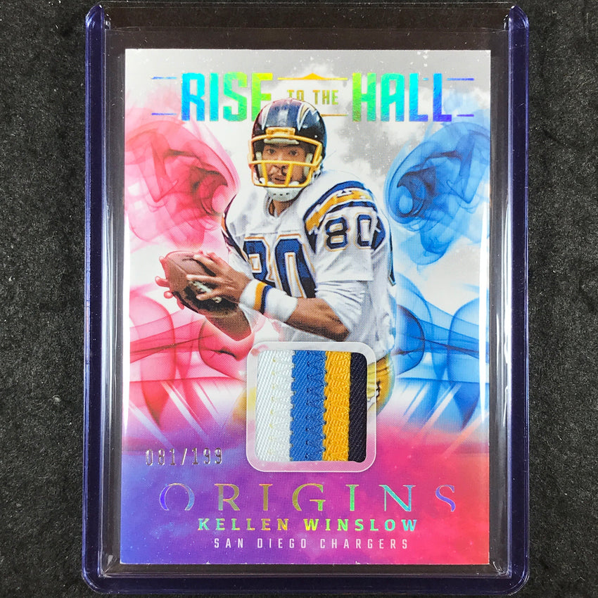 2025 Origins Football KELLEN WINSLOW Rise to the Hall Patch Relic 81/199