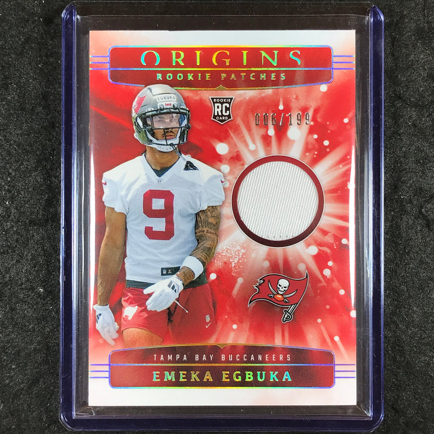 2025 Origins Football EMEKA EGBUKA Rookie Patches Relic 6/199