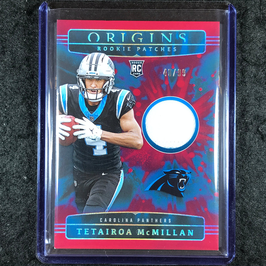 2025 Origins Football TETAIROA MCMILLAN Rookie Patches Relic Red 40/99