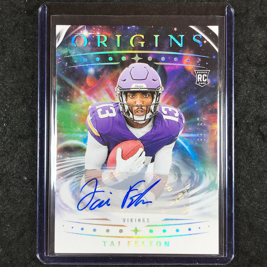 2025 Origins Football TAI FELTON Rookie Signatures Auto 19/99