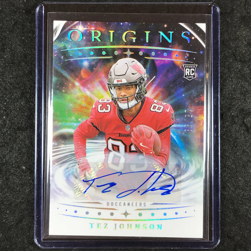 2025 Origins Football TEZ JOHNSON Rookie Signatures Auto 15/99