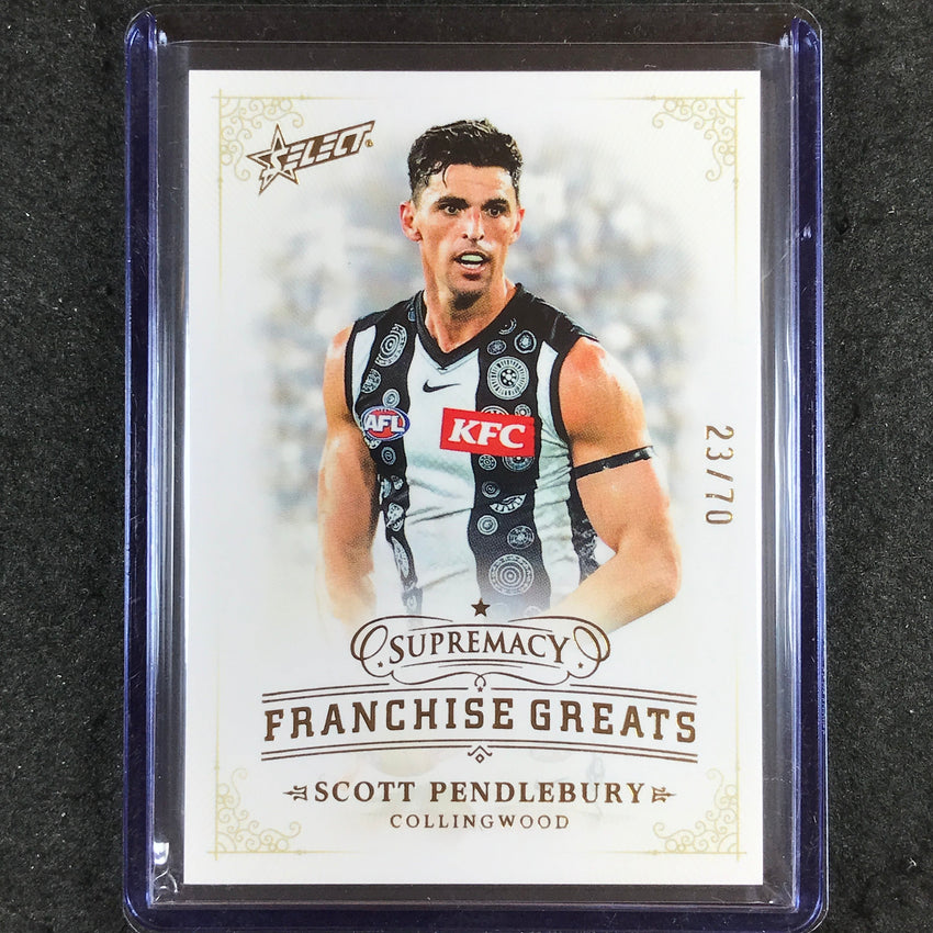 2024 Select AFL Supremacy SCOTT PENDLEBURY Franchise Greats 23/70 #7