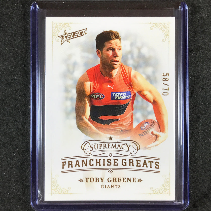 2024 Select AFL Supremacy TOBY GREENE Franchise Greats 58/70 #15