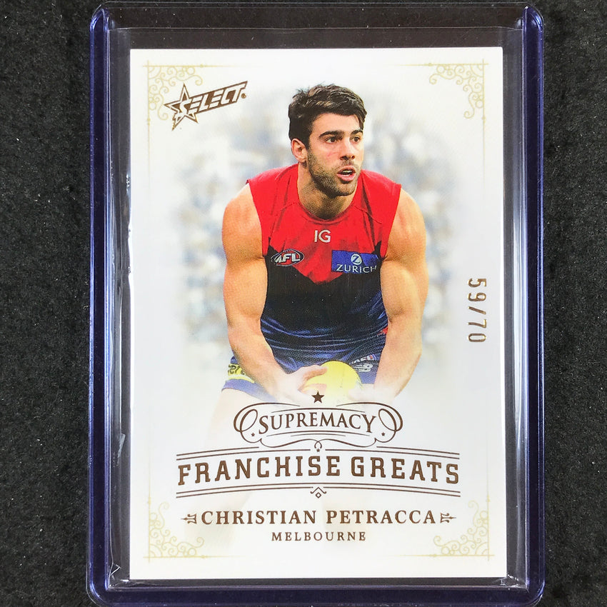 2024 Select AFL Supremacy CHRISTIAN PETRACCA Franchise Greats 59/70 #21