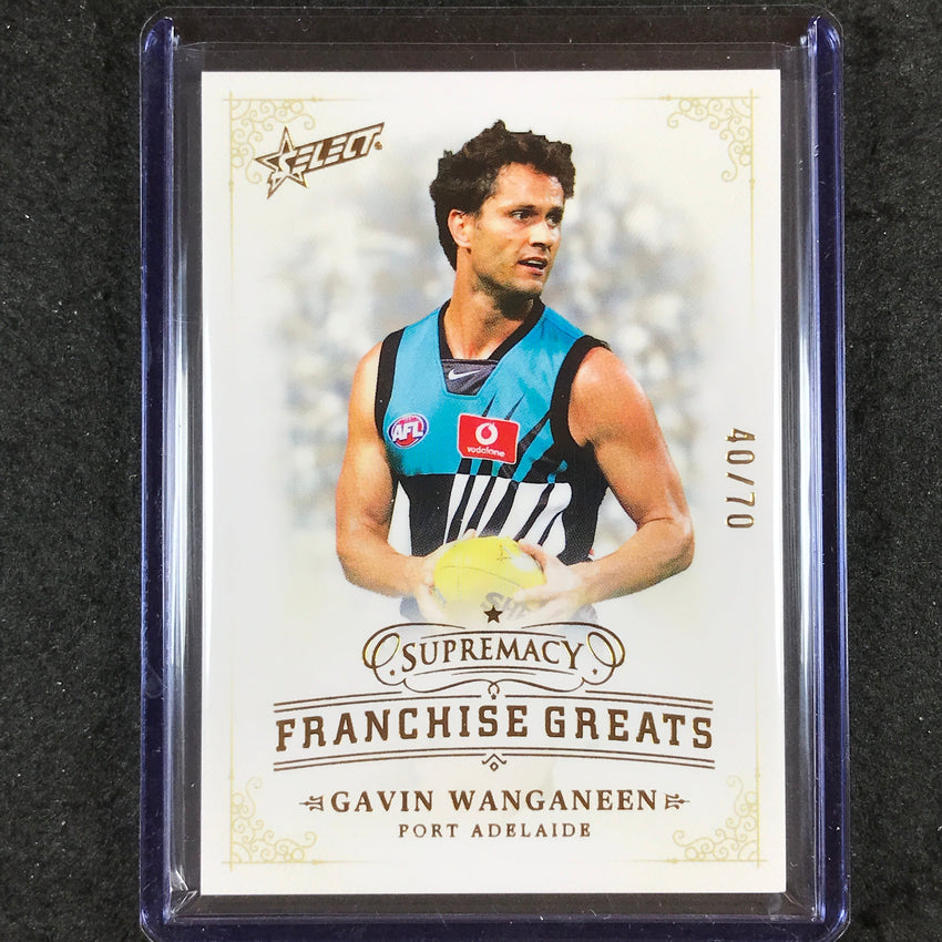 2024 Select AFL Supremacy GAVIN WANGANEEN Franchise Greats 40/70 #26