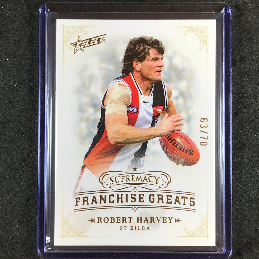2024 Select AFL Supremacy ROBERT HARVEY Franchise Greats 63/70 #30