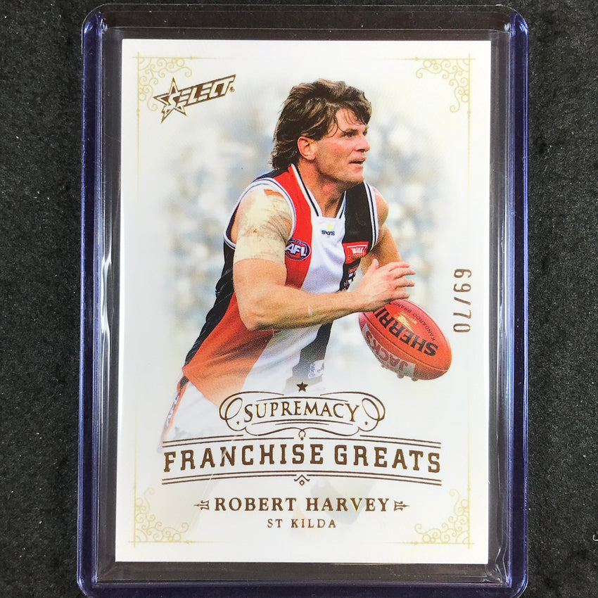 2024 Select AFL Supremacy ROBERT HARVEY Franchise Greats 69/70 #30