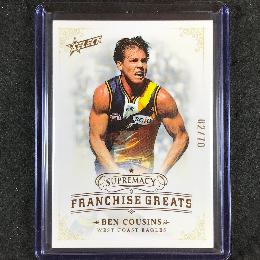 2024 Select AFL Supremacy BEN COUSINS Franchise Greats 2/70 #34
