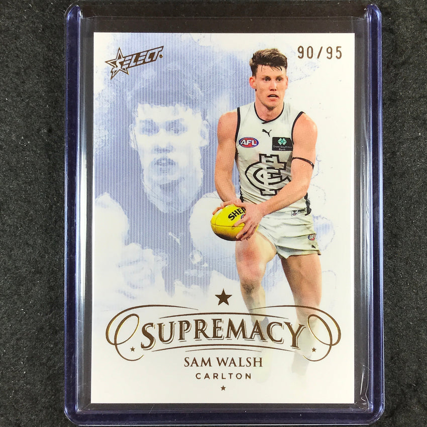 2024 Select AFL Supremacy SAM WALSH Gold 90/95 #26
