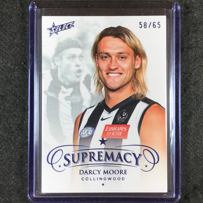 2024 Select AFL Supremacy DARCY MOORE Blue Portrait 58/65 #34