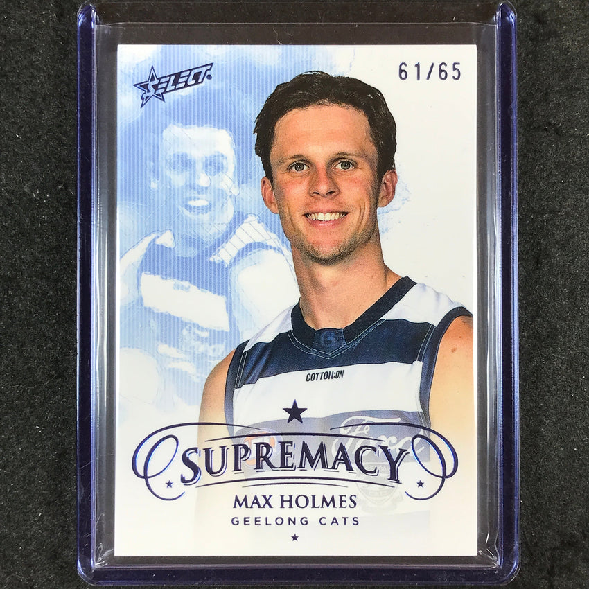 2024 Select AFL Supremacy MAX HOLMES Blue Portrait 61/65 #62
