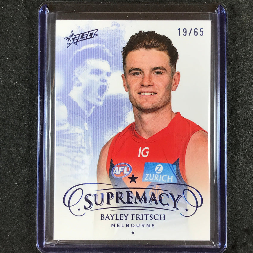 2024 Select AFL Supremacy BAYLEY FRITSCH Blue Portrait 19/65 #91