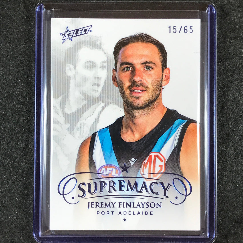 2024 Select AFL Supremacy JEREMY FINLAYSON Blue Portrait 15/65 #113
