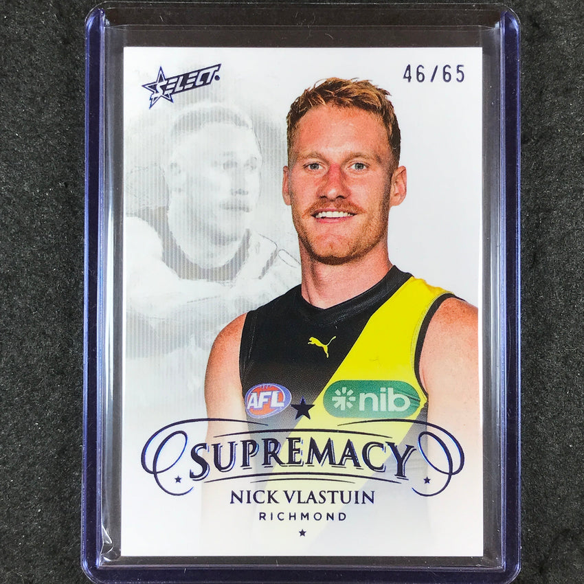2024 Select AFL Supremacy NICK VLASTUIN Blue Portrait 46/65 #126
