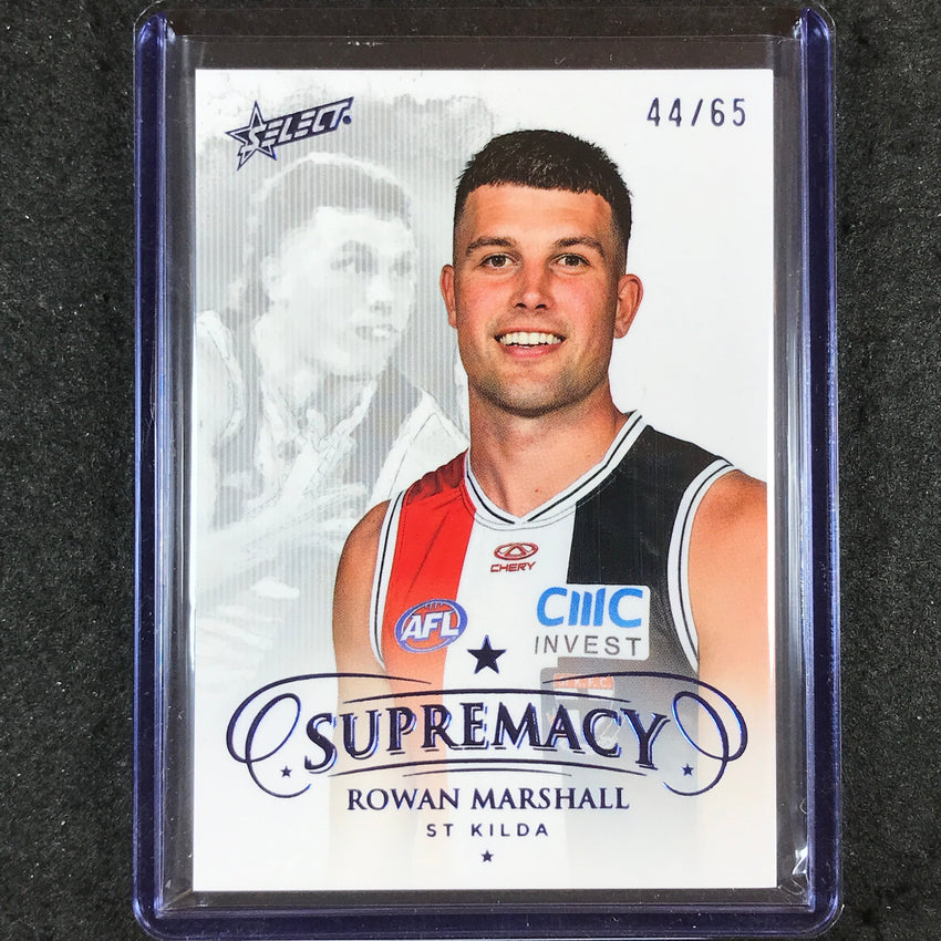 2024 Select AFL Supremacy ROWAN MARSHALL Blue Portrait 44/65 #129
