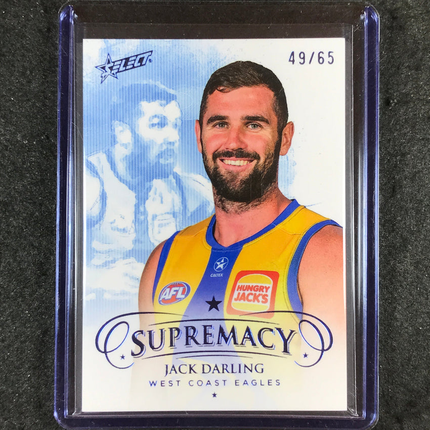 2024 Select AFL Supremacy JACK DARLING Blue Portrait 49/65 #147