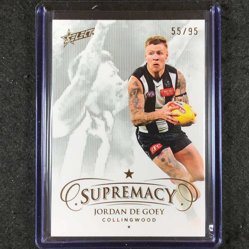 2024 Select AFL Supremacy JORDAN DE GOEY Gold 55/95 #31