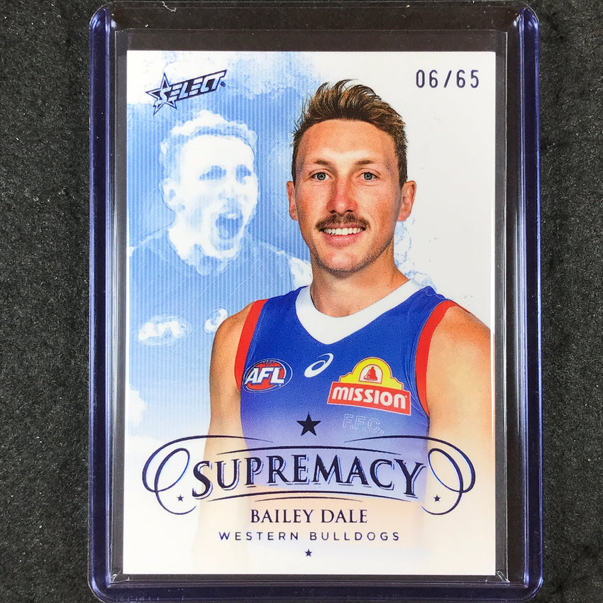 2024 Select AFL Supremacy BAILEY DALE Blue Portrait 6/65 #155