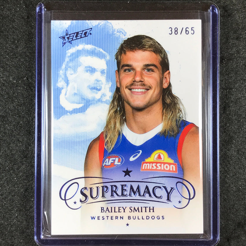 2024 Select AFL Supremacy BAILEY SMITH Blue Portrait 38/65 #160