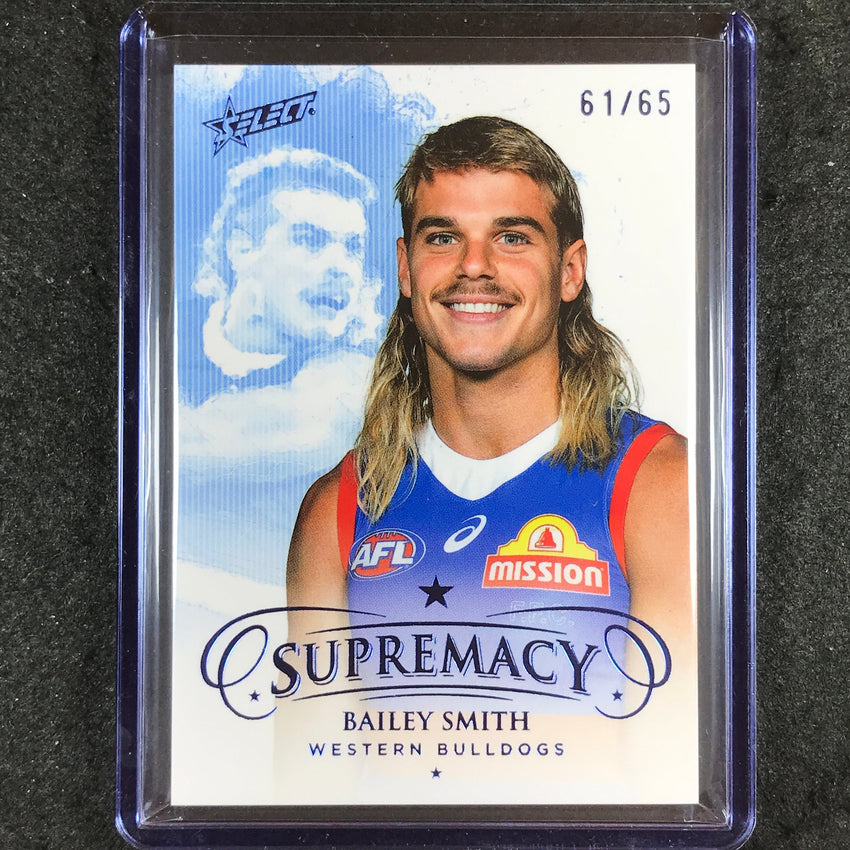 2024 Select AFL Supremacy BAILEY SMITH Blue Portrait 61/65 #160