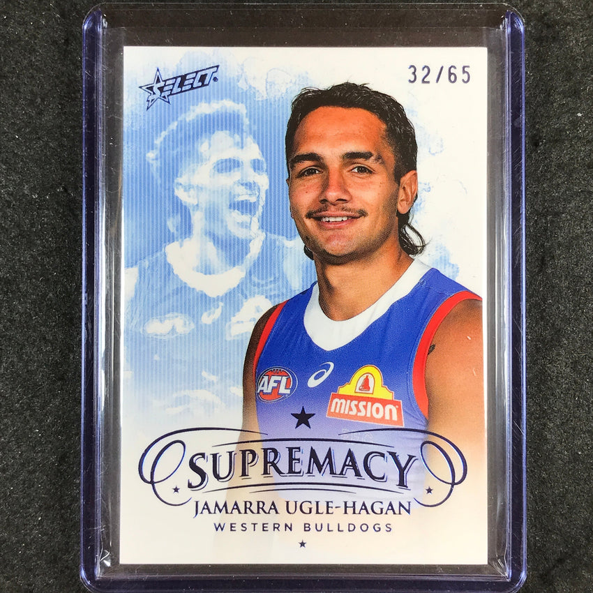 2024 Select AFL Supremacy JAMARRA UGLE-HAGAN Blue Portrait 32/65 #161