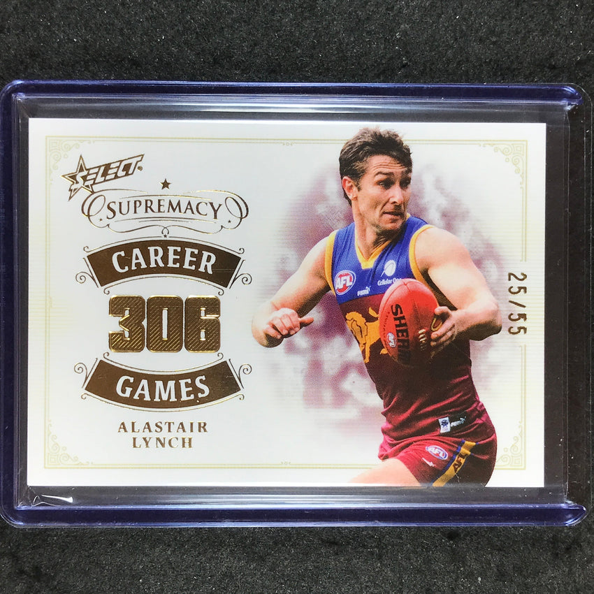 2024 Select AFL Supremacy ALASTAIR LYNCH Career Games 25/55 #AL