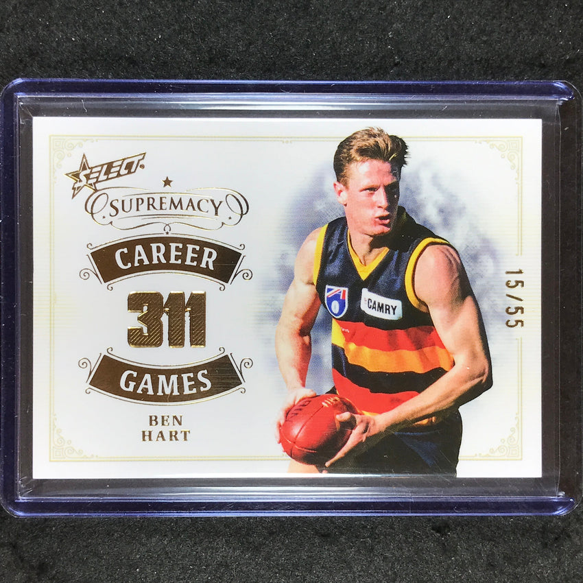 2024 Select AFL Supremacy BEN HART Career Games 15/55 #BHT