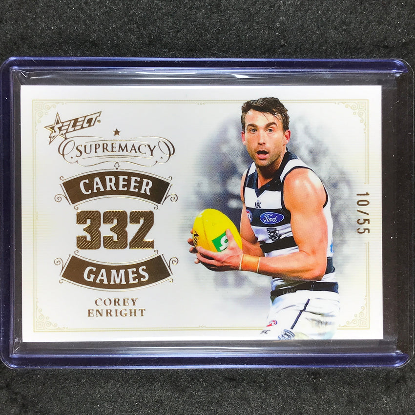 2024 Select AFL Supremacy COREY ENRIGHT Career Games 10/55 #CE