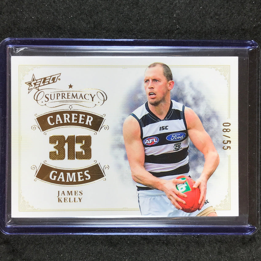 2024 Select AFL Supremacy JAMES KELLY Career Games 8/55 #JAK