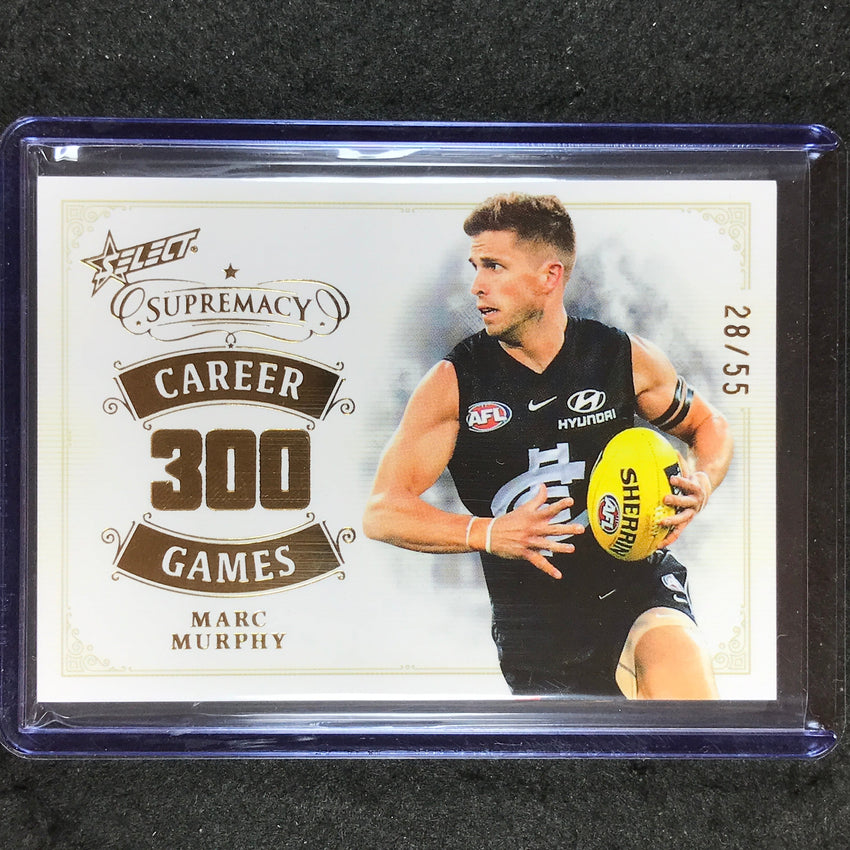 2024 Select AFL Supremacy MARC MURPHY Career Games 28/55 #MMY